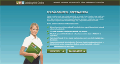 Desktop Screenshot of jelzaloghitelonline.hu